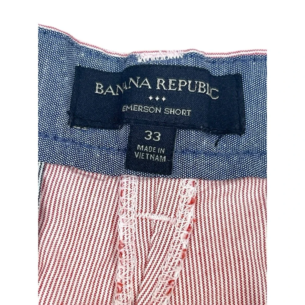 Men's Banana Republic Pink Stripe‎ Emerson Short Size 33